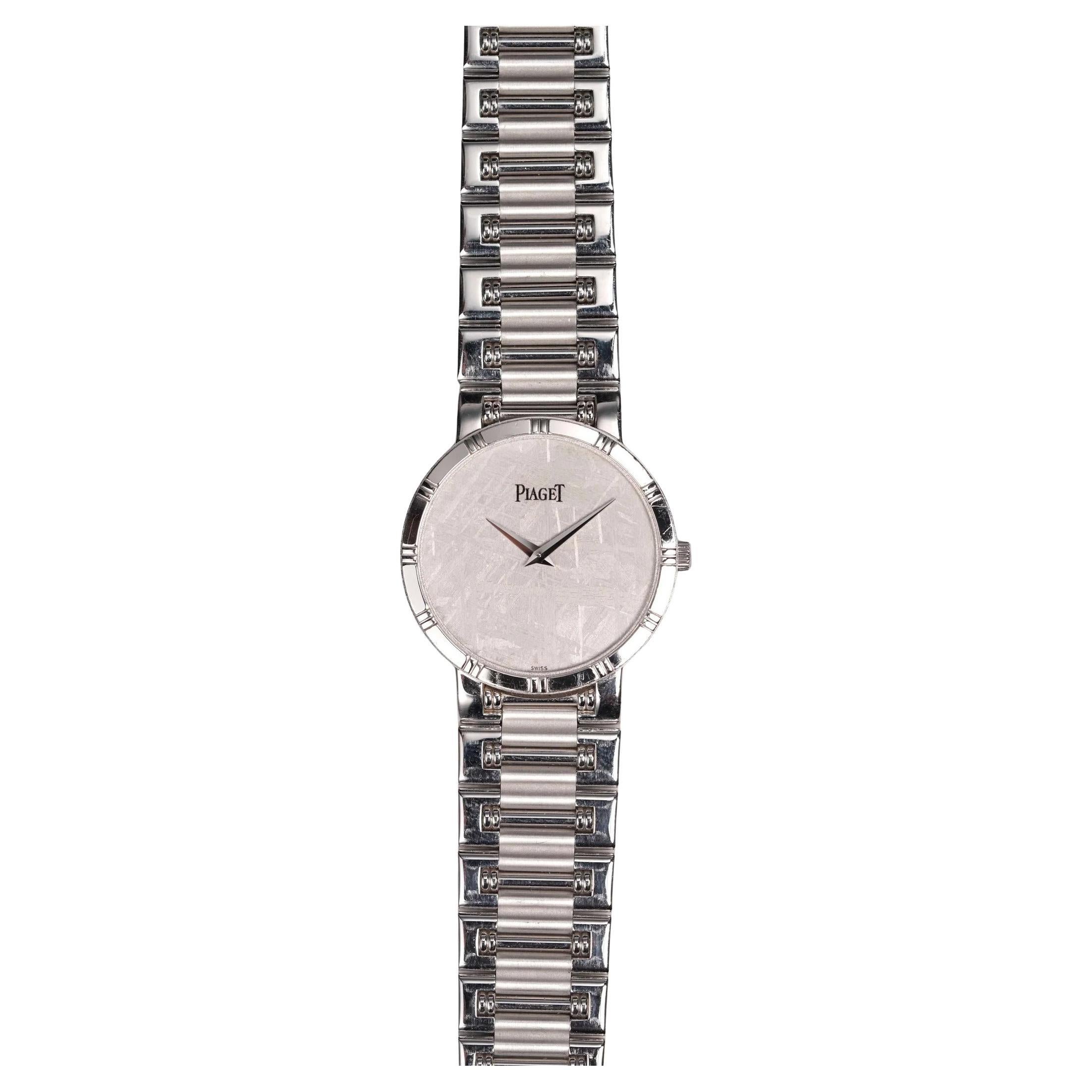 Reloj Piaget Dancer Esfera de meteorito en oro blanco de 18 quilates, años 80