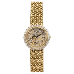 Vintage 1995 Audemars Piguet Yellow Gold 14656BC Auto Skeletonized Dial 38mm