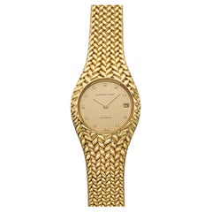 Vintage 1990s Audemars Piguet Yellow Gold 5403 Auto Champagne Diamond 35mm