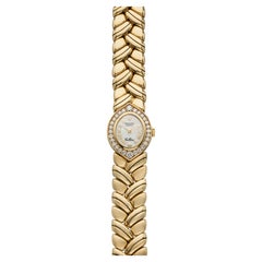 Vintage 1990 Ladies Rolex Cellini 2722 18K YG Mother of Pearl Dial Manual 22mm