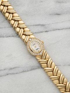 Vintage 1990 Ladies Rolex Cellini 2722 18K YG Mother of Pearl Dial Manual 22mm