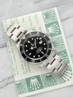 Vintage 1999 Rolex Submariner 16610 Steel Black Dial Auto 40mm