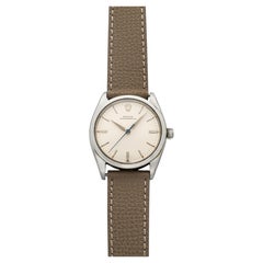 Rolex Oyster Perpetual 5552 de 1960, acier inoxydable, cadran argenté, automatique, 34 mm