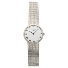 Vintage 1970 Patek Philippe Calatrava 3520 18K WG White Roman Dial Manual 33mm