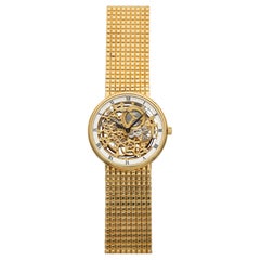 Vintage 1990s Audemars Piguet 4232BA 18K Yellow Gold Skeleton Dial Auto 35mm