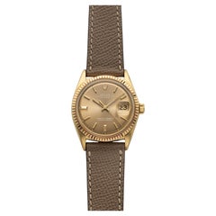 Rolex Datejust 1601 de 1969, de oro amarillo de 18 quilates, con esfera «Mocha Stick» y movimiento automático, 36 mm