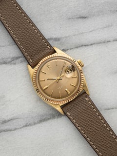 Rolex Datejust 1601 de 1969, de oro amarillo de 18 quilates, con esfera «Mocha Stick» y movimiento automático, 36 mm