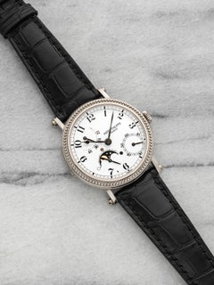 Vintage 1990s Patek Philippe Complications 5015G 18K WG Moonphase Dial Auto 35mm