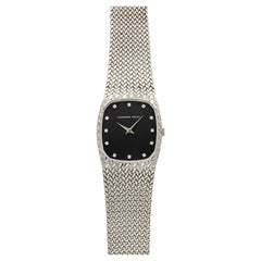 Vintage 1970s Audemars Piguet Cobra 18K WG Black Diamond Dial Manual 26mm