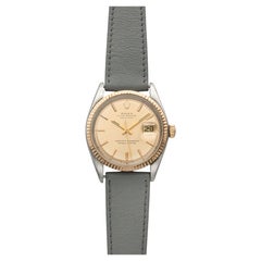 Vintage 1975 Rolex Datejust 1601 Stainless Steel & Rose Gold Champagne Dial 36mm