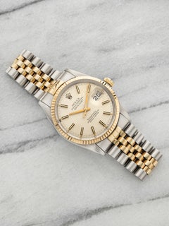 Vintage 1981 Rolex Datejust 16013 Two-Tone Silver Tiffany & Co. Dial Auto 36mm