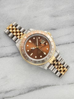Vintage 1988 Rolex GMT-Master II 16713 Two-Tone Brown "Root Beer" Dial Auto 40mm