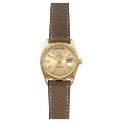 Vintage 1978 Rolex Day-Date 18078 18K Yellow Gold Champagne Dial Auto 36mm