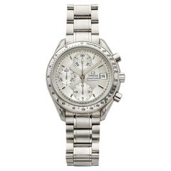 Vintage 1990s Omega Speedmaster Date 3513.30 Steel Silver Dial Auto 39mm