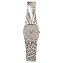 Vintage 1980s Audemars Piguet Cobra 18K WG Silver Glitter Diamond Manual 27mm
