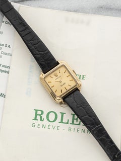 Vintage 1976 Rolex Lady Orchid 2682 18K Yellow Gold Champagne Dial Manual 21mm