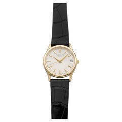 Vintage 1990s Patek Philippe Calatrava 3998J 18K YG Silver Dial Auto 34mm