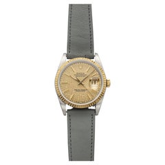 Vintage 1989 Rolex Datejust 16233 Two-Tone Champagne Anniversary Dial Auto 36mm