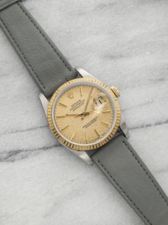 Vintage 1989 Rolex Datejust 16233 Two-Tone Champagne Anniversary Dial Auto 36mm