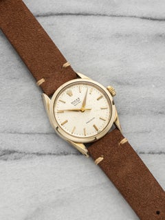 Vintage 1960 Rolex Royal Precision 6426 Two-Tone Champagne Patina Dial Auto 34mm
