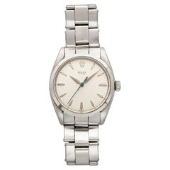 Vintage 1963 Rolex Oyster 6426 Stainless Steel Matte Silver Dial Manual 34mm
