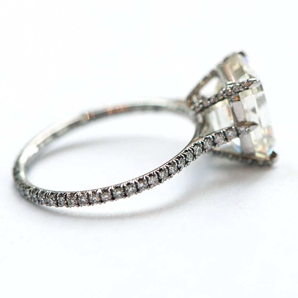 Emerald Cut Diamond Ring  1