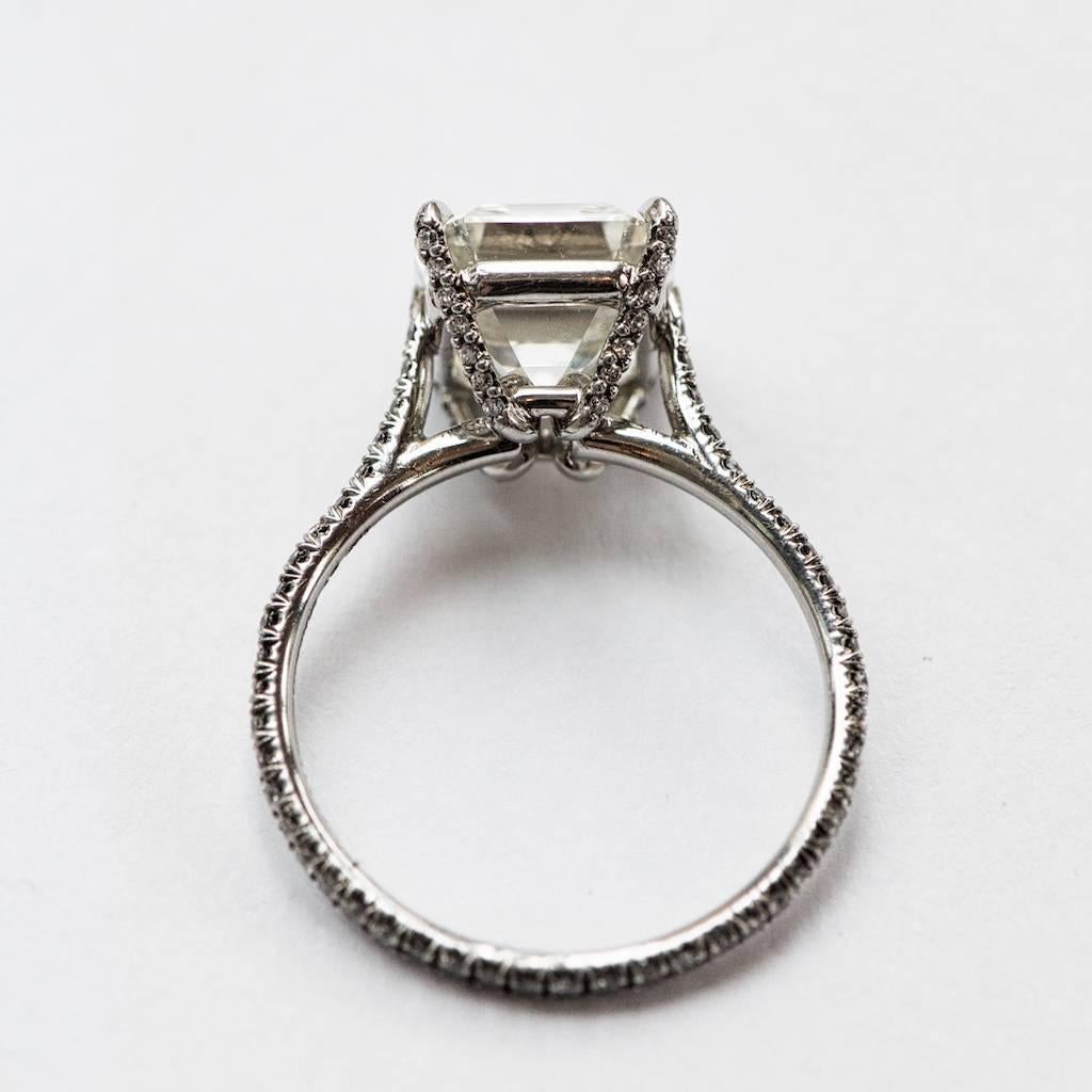 Women's Emerald Cut Diamond Ring 