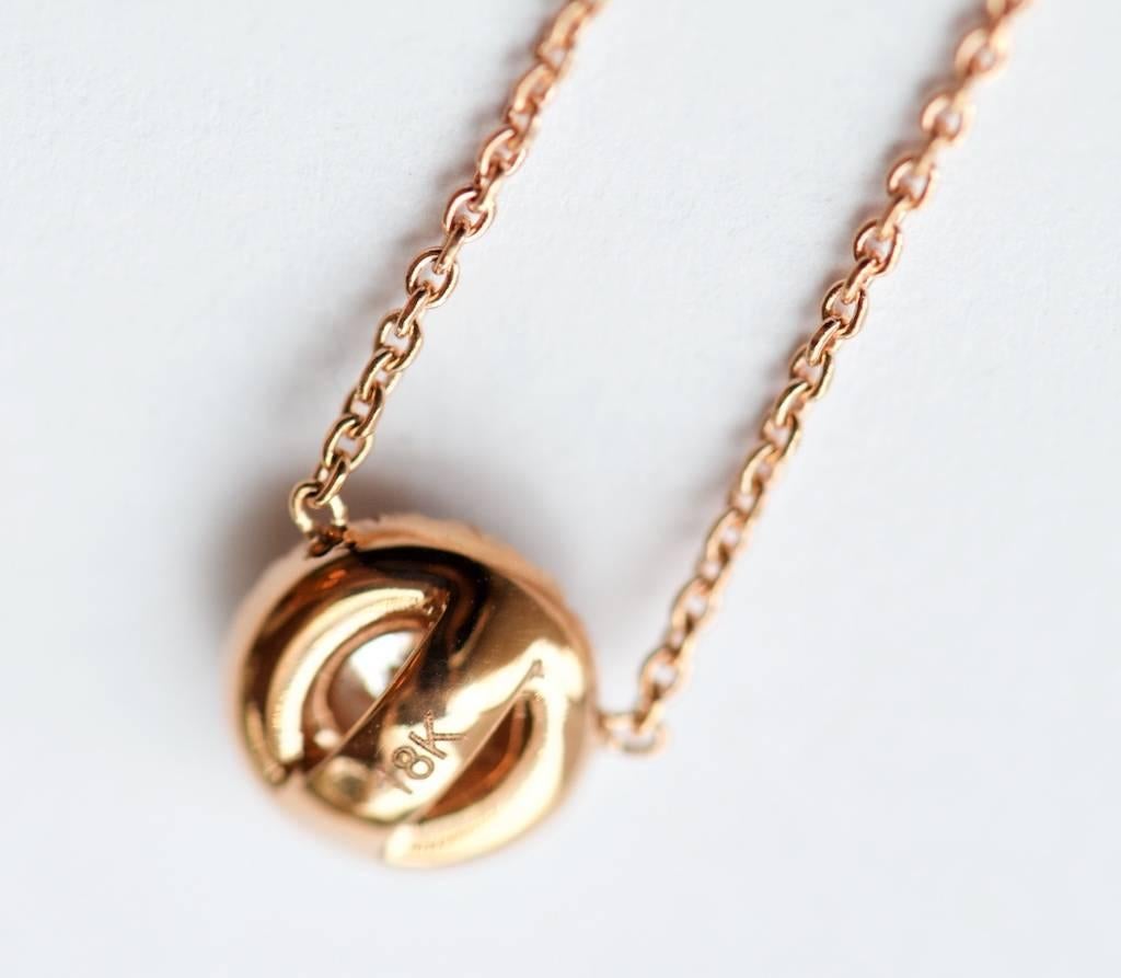 Forevermark Halo Pendant Rose Gold For Sale 1