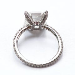 Marisa Perry Micro Pave 4 Carat Royal Asscher Diamond Ring