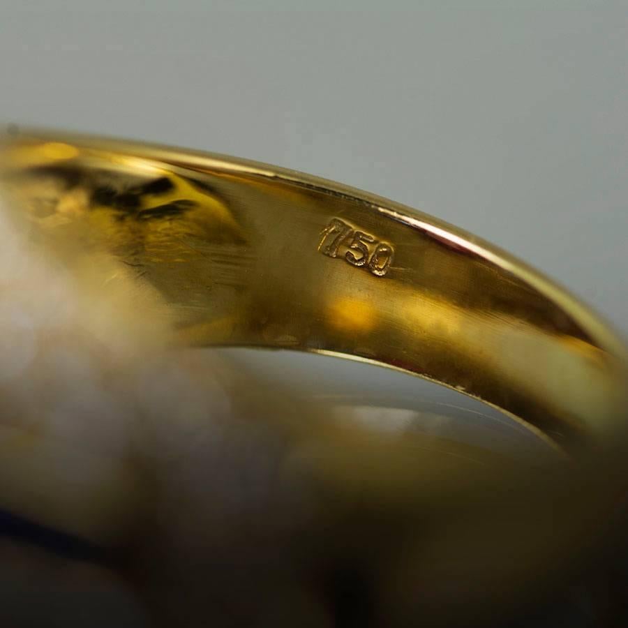 Ruby Sapphire Diamond Gold Ring 1