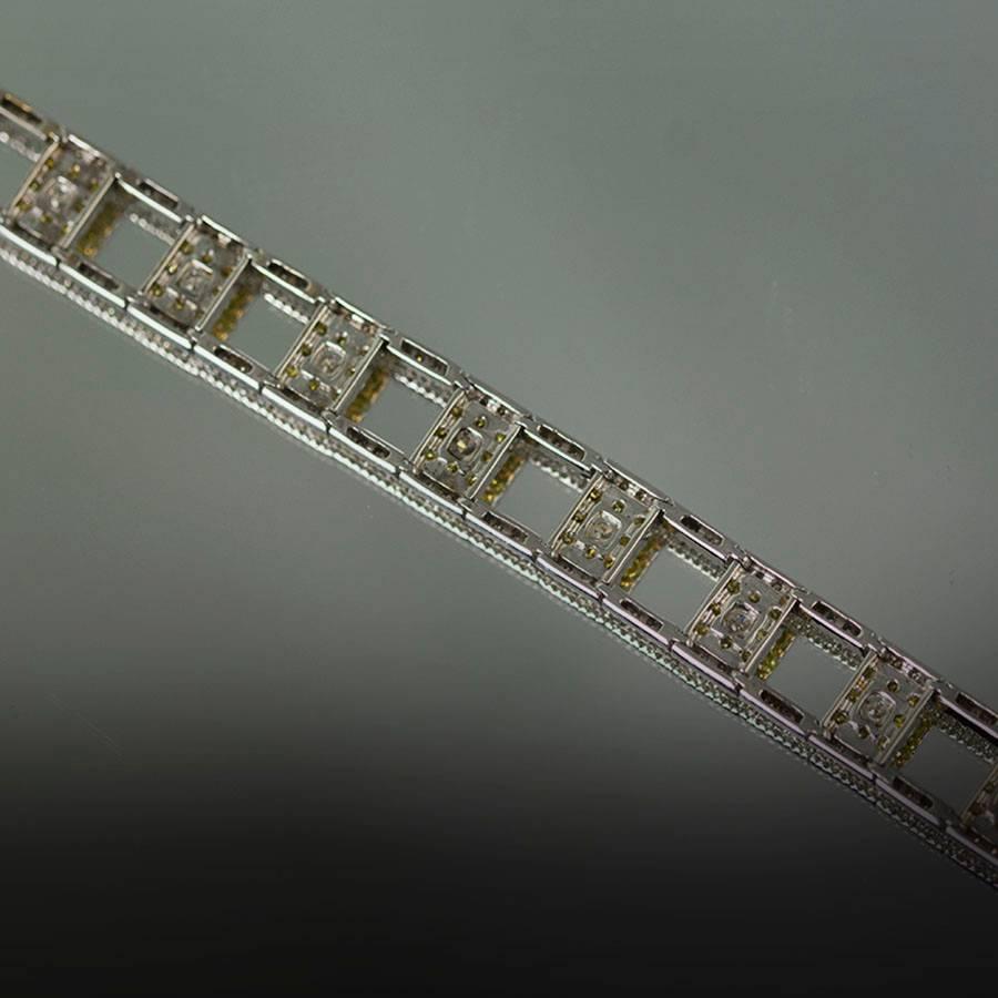 Cheri Dori Yellow and White Diamond Gold Bracelet 3