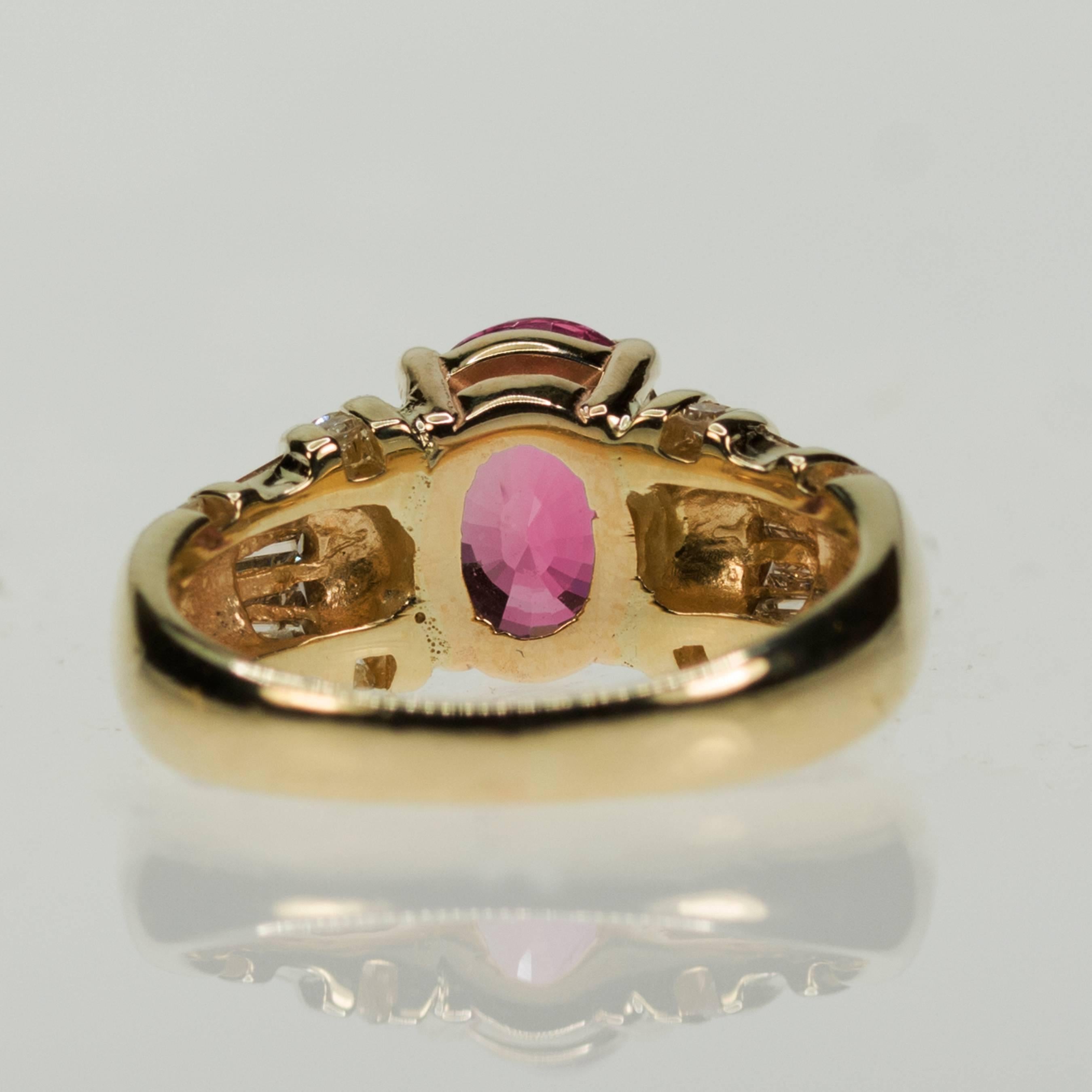Ceylon Pink Sapphire Ring 1