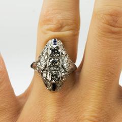 Art Deco Platinum Ring