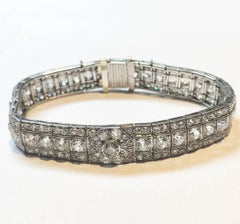 Stunning Platinum Art Deco Bracelet