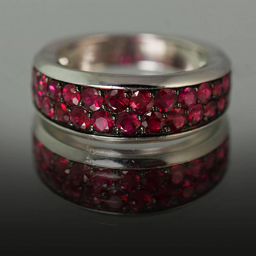 Mauboussin Ruby Gold Ring In Excellent Condition In Sarasota, FL
