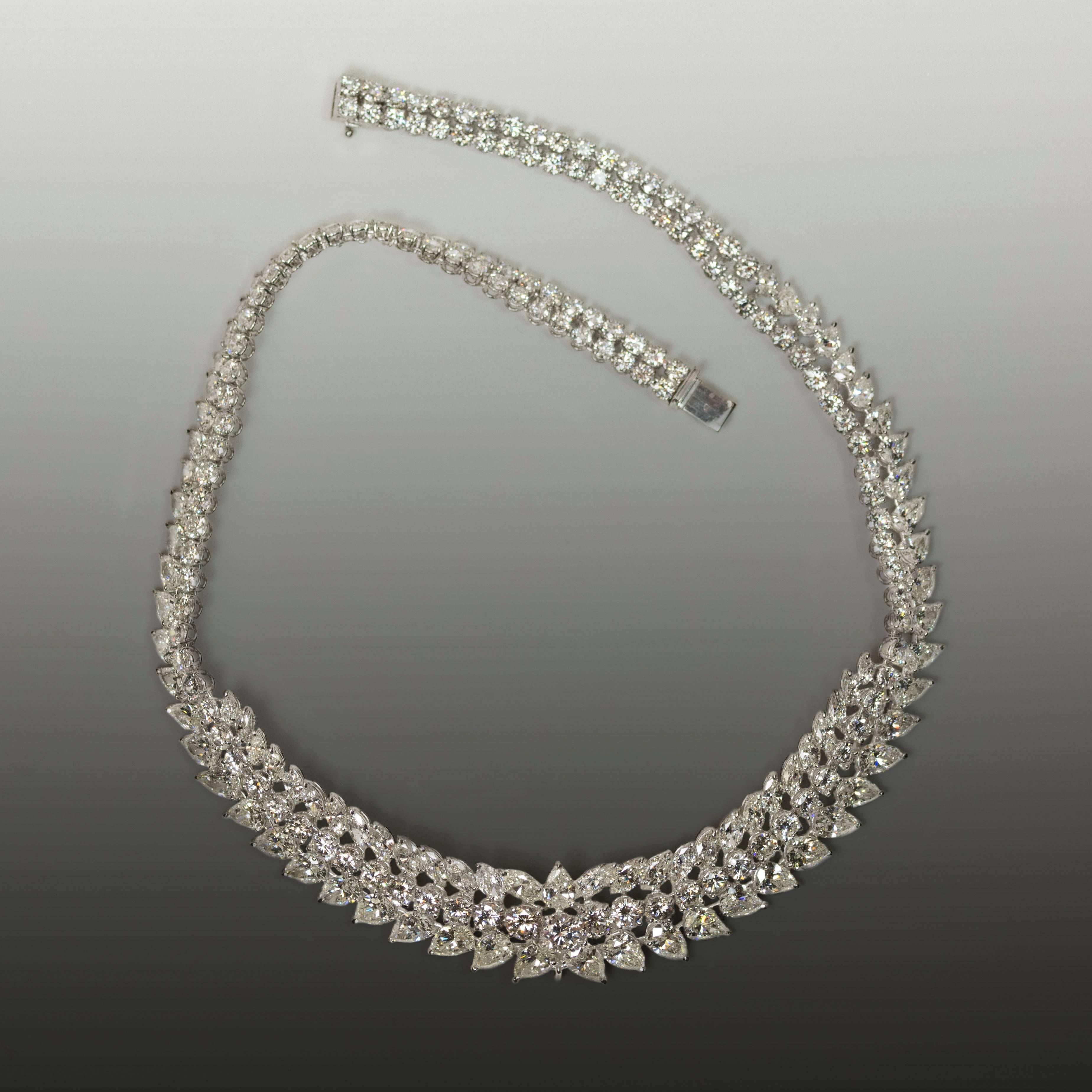 Keith Davis Diamant-Platin-Halskette im Zustand „Hervorragend“ in Sarasota, FL