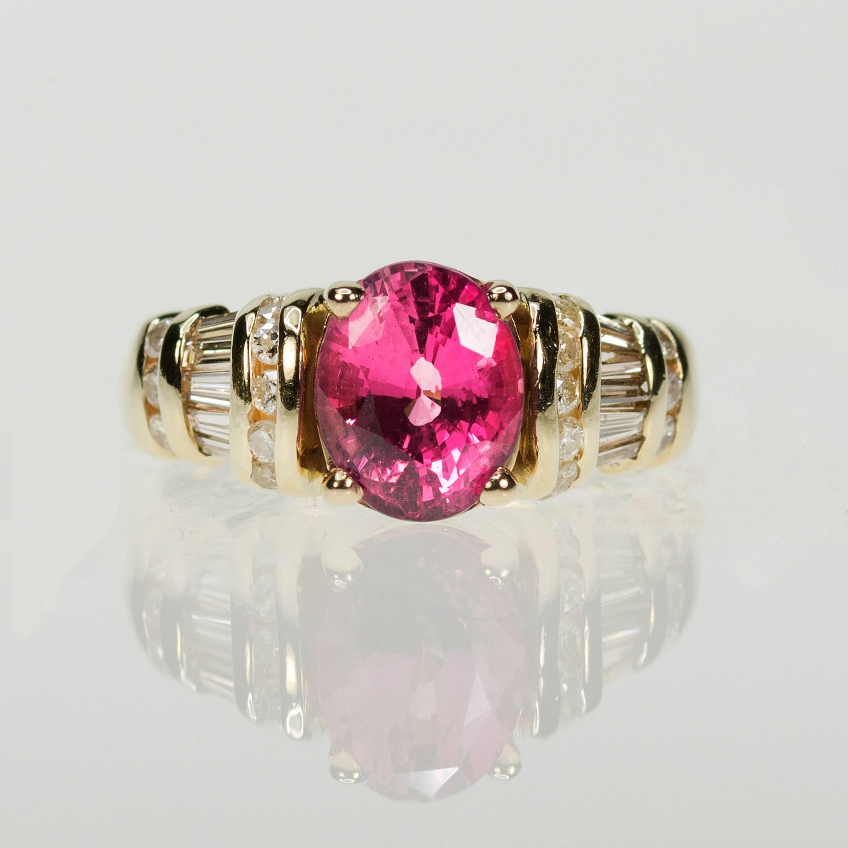 Women's or Men's Ceylon Pink Sapphire Ring