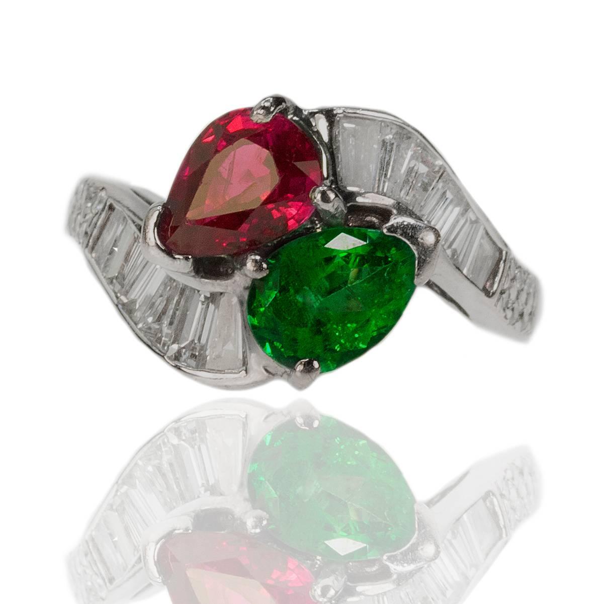 ruby and emerald ring