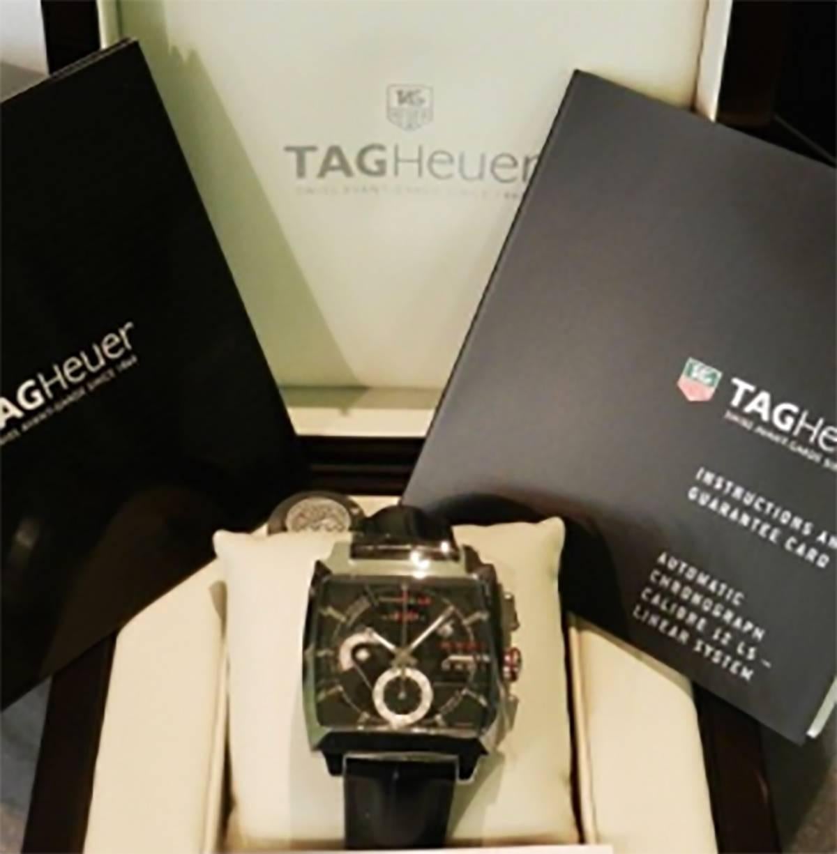Tag Heuer Stainless Steel Monaco LS Automatic Wristwatch In Excellent Condition In Sarasota, FL