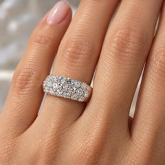 Anello con diamante in platino
