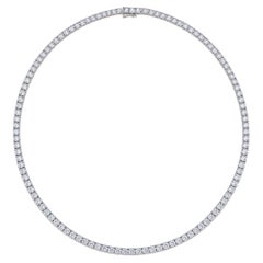 Collana Tennis in platino con diamanti
