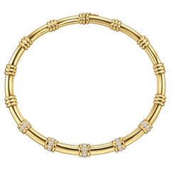 18k & Platinum Tiffany & Co " Atlas" Collection Necklace