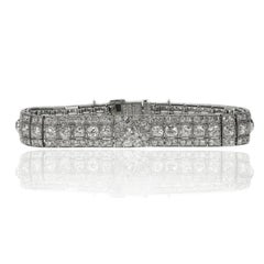 Stunning Platinum Art Deco Bracelet