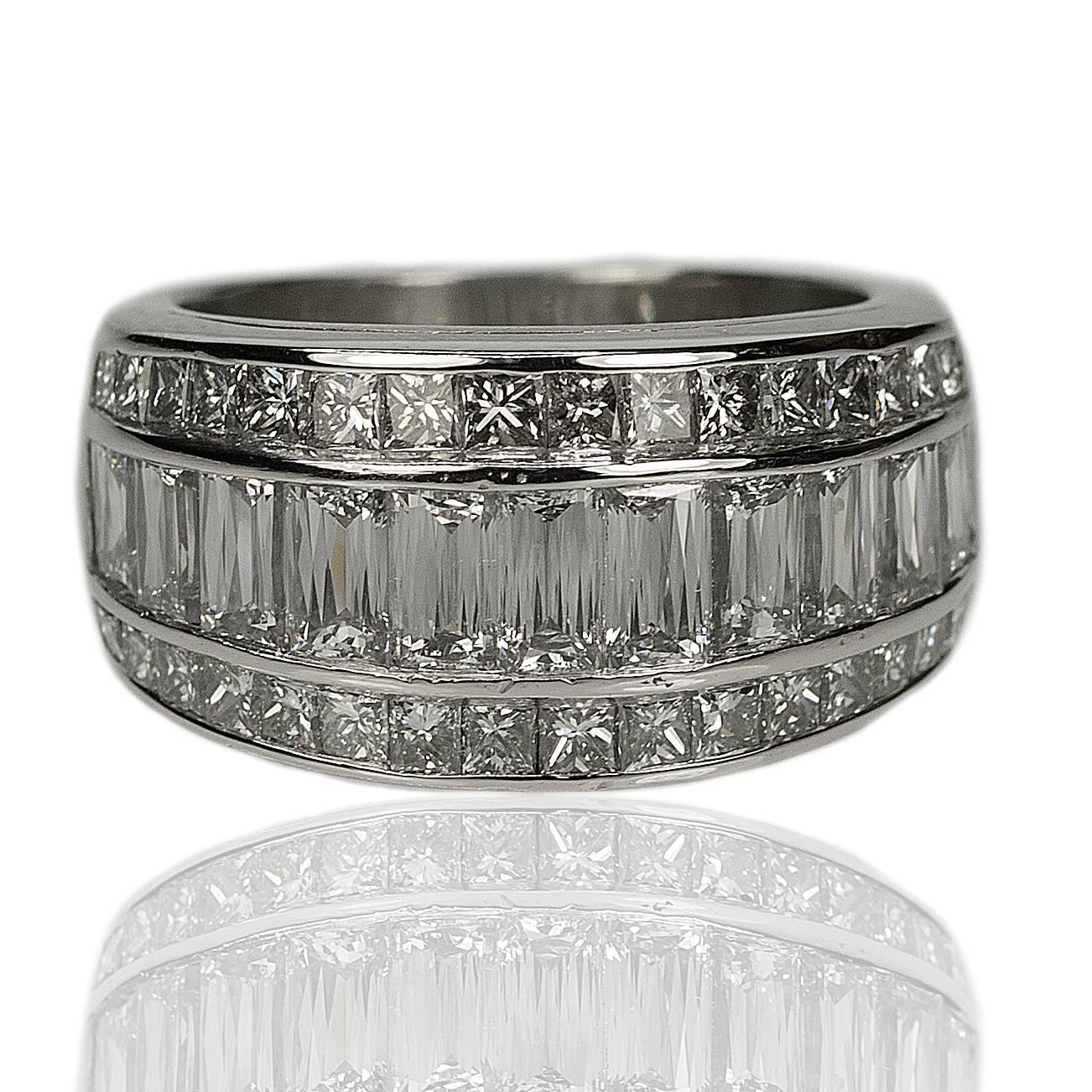 Platinum Ring by Christopher Designs containing eleven 