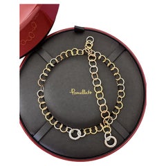Pomellato tri-colour gold Lucciolo set including a chain necklace and bracelet