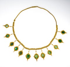 A Magnificent Archaeological Revival Necklace by Giacinto Melillo  Twelve Roman