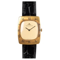 Jaeger LeCoultre 9106 21 Tortue Enamel Numerals Champagne Dial 18k YG Manual Win