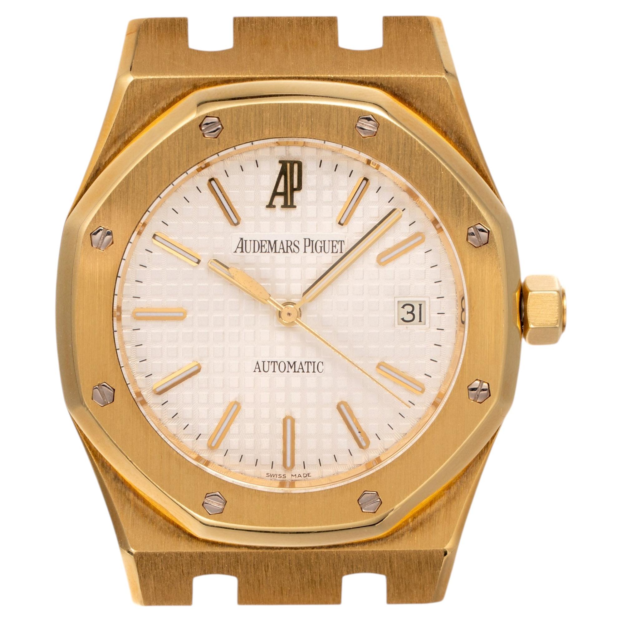 Audemars Piguet Royal Oak 15300BA con esfera blanca «Tapisserie» y oro amarillo de 18k