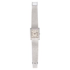 Patek Philippe Gondolo 3553/1, cadran Sigma, bracelet avec finition « bark », or blanc 18 carats, remontage manuel