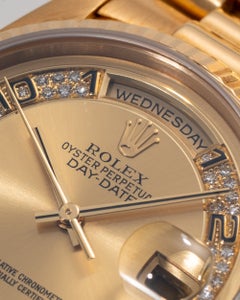 Rolex Day Date 18238 Myriad Diamond Dial 18k YG